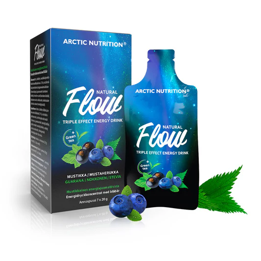 Flow Mustikka energiajuoma